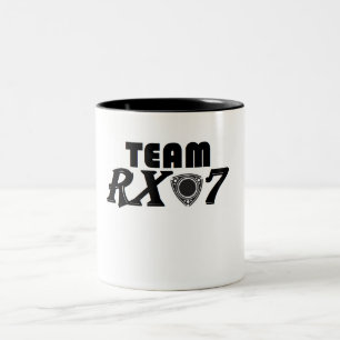 De Café Em Dois Tons Caneca da equipe Rx7