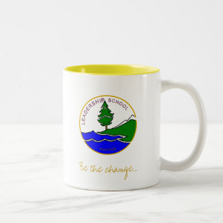De Café Em Dois Tons Caneca da escola da liderança