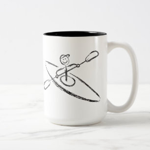 De Café Em Dois Tons Caneca da escova do caiaque