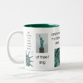 De Café Em Dois Tons Caneca da estátua da liberdade