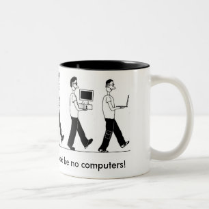 De Café Em Dois Tons Caneca da evolução do nerd
