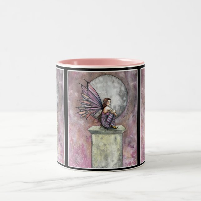 De Café Em Dois Tons Caneca da Fada Encantadora por Molly Harrison (Centro)