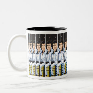 De Café Em Dois Tons Caneca da febre do disco