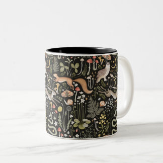 De Café Em Dois Tons Caneca da Floresta Escura