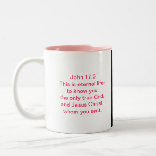 De Café Em Dois Tons Caneca da foto da escritura do verso da bíblia co