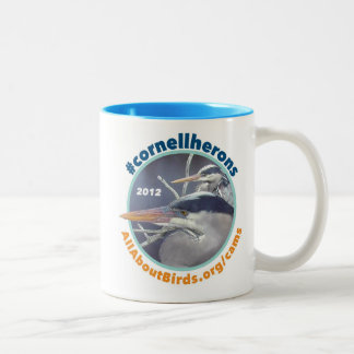 De Café Em Dois Tons Caneca da foto dos pares da garça-real