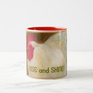 De Café Em Dois Tons Caneca da galinha