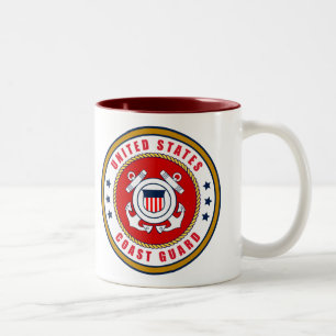 De Café Em Dois Tons Caneca da guarda costeira