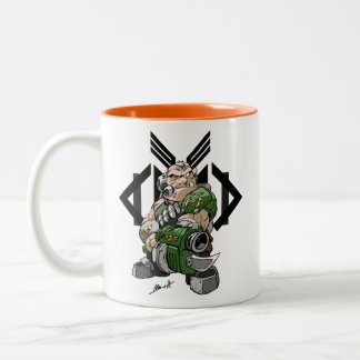 De Café Em Dois Tons Caneca da guarda do META