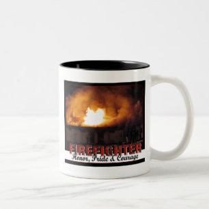 De Café Em Dois Tons Caneca da honra do sapador-bombeiro