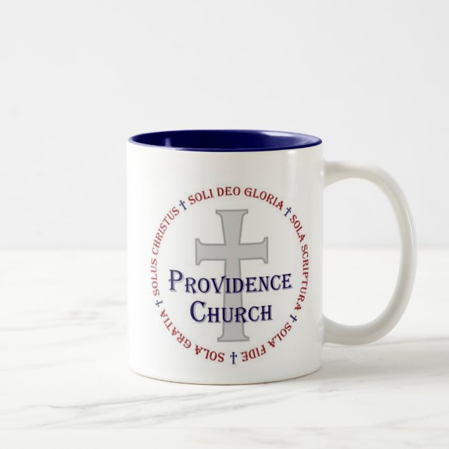 De Café Em Dois Tons Caneca da igreja do providência (Direita)