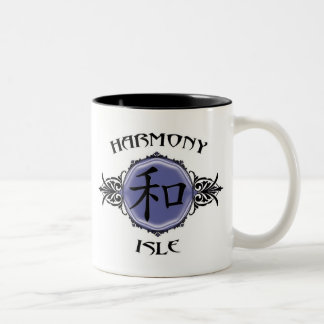 De Café Em Dois Tons Caneca da ilha da harmonia
