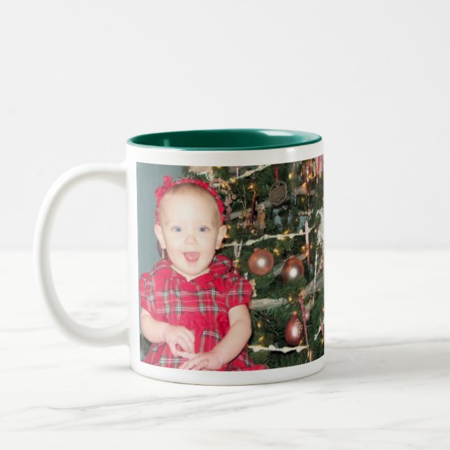De Café Em Dois Tons Caneca da imagem do Natal (Esquerda)