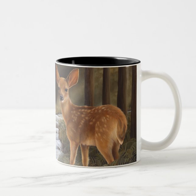 De Café Em Dois Tons Caneca da jovem corça (Direita)