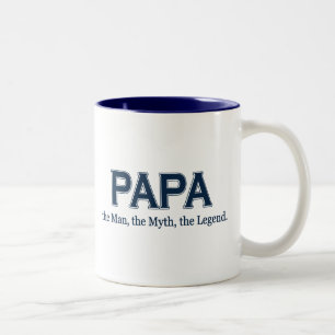 De Café Em Dois Tons Caneca da legenda do mito do homem da papá