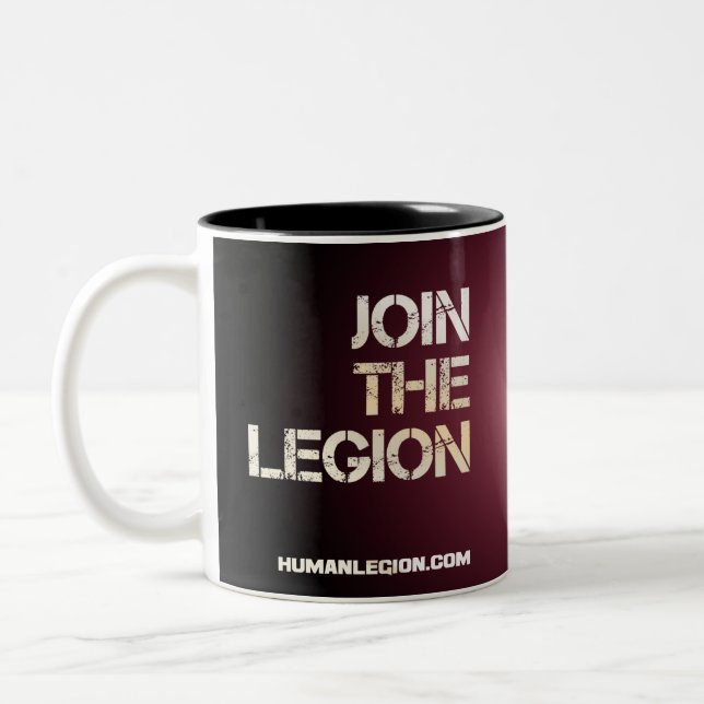 De Café Em Dois Tons Caneca da legião do espadarte do X-Barco (Esquerda)