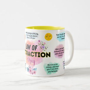 De Café Em Dois Tons Caneca da Lei da Atração