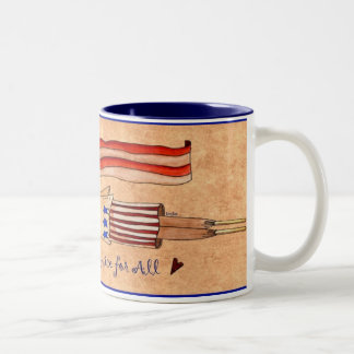 De Café Em Dois Tons caneca da liberdade