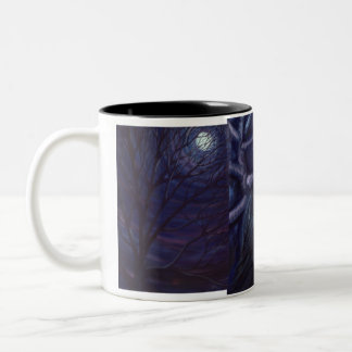 De Café Em Dois Tons Caneca da Lua cheia e do Nightsong