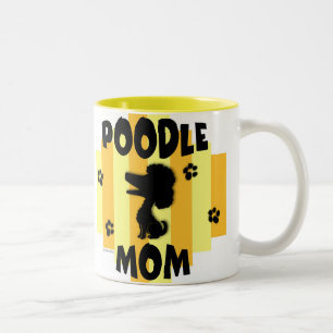 De Café Em Dois Tons Caneca da mamã da caniche