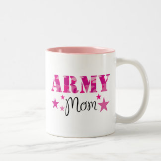 De Café Em Dois Tons Caneca da mamã do exército