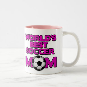 De Café Em Dois Tons caneca da mamã do futebol do mundo a melhor