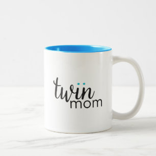 De Café Em Dois Tons Caneca da mamã do gêmeo do menino do menino
