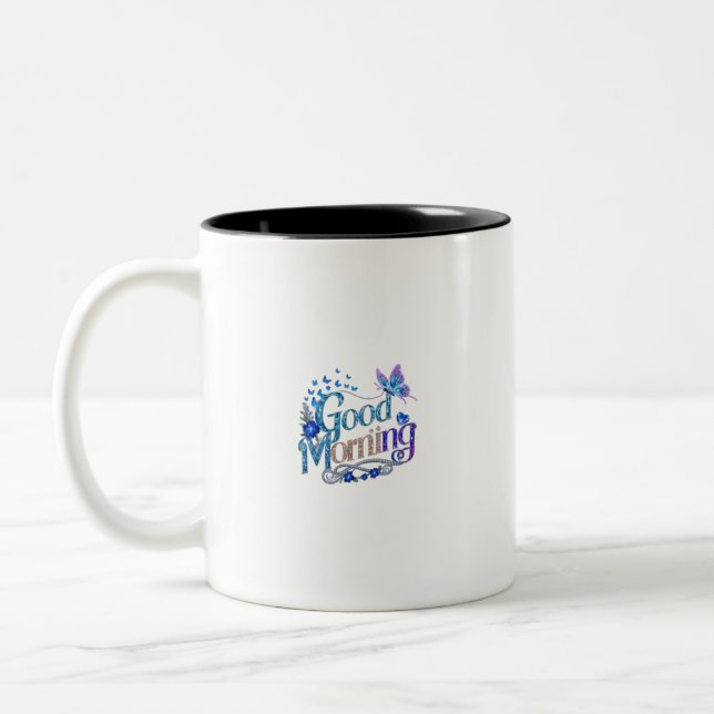 De Café Em Dois Tons caneca da manhã (Esquerda)
