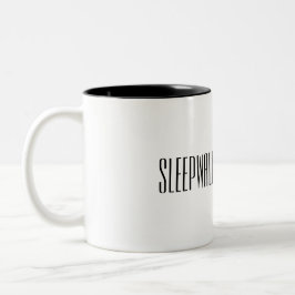 De Café Em Dois Tons Caneca da manhã da menina do Sleepwalker