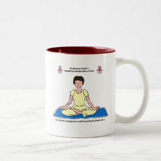 De Café Em Dois Tons Caneca da meditação