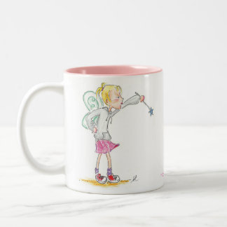De Café Em Dois Tons Caneca da menina do país das fadas
