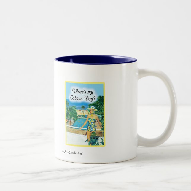 De Café Em Dois Tons Caneca - da "menino cabana " (Direita)
