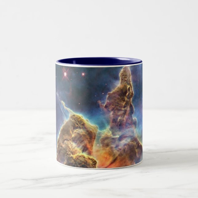 De Café Em Dois Tons Caneca da nebulosa do espaço (Centro)