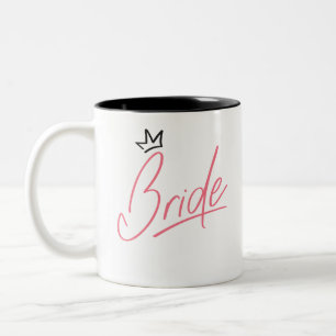 De Café Em Dois Tons caneca da noiva
