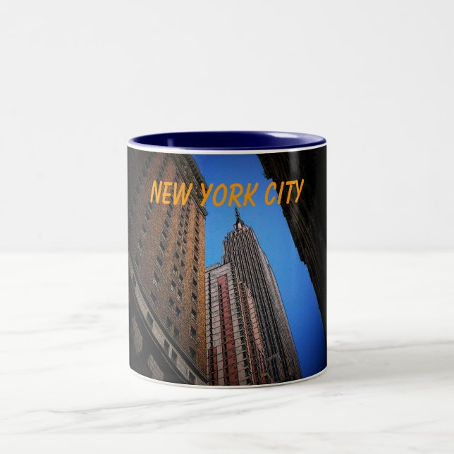 De Café Em Dois Tons Caneca da Nova Iorque (império) (Centro)