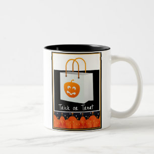 De Café Em Dois Tons Caneca da novidade do Dia das Bruxas