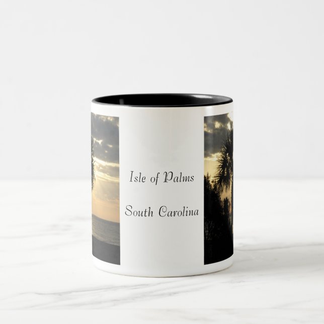 De Café Em Dois Tons Caneca da palmeira (Centro)