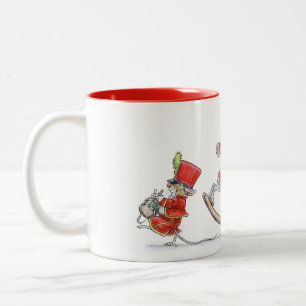 De Café Em Dois Tons Caneca da parada do Natal