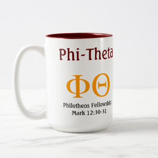 De Café Em Dois Tons Caneca da Phi-Teta