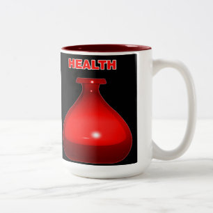 De Café Em Dois Tons Caneca da poção da saúde