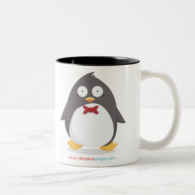 De Café Em Dois Tons Caneca da poção do pinguim (Direita)