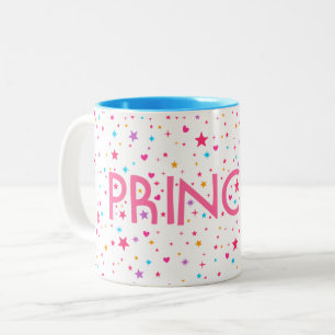 De Café Em Dois Tons Caneca da princesa Cor-de-rosa Stardust