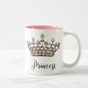 De Café Em Dois Tons Caneca da "princesa" tiara