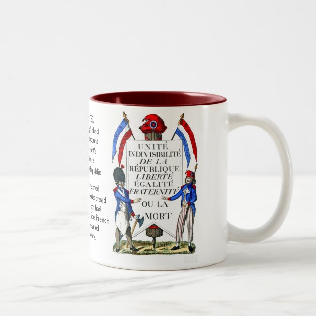 De Café Em Dois Tons Caneca da Revolução Francesa (Direita)