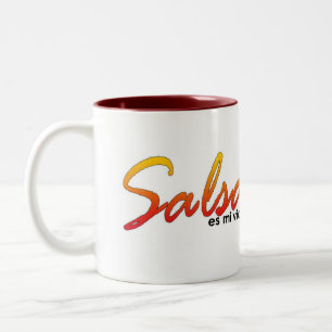 De Café Em Dois Tons caneca da salsa