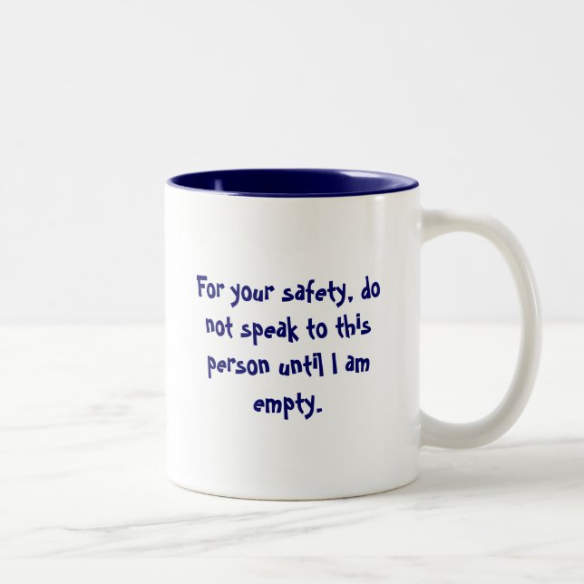 De Café Em Dois Tons Caneca da segurança (Direita)