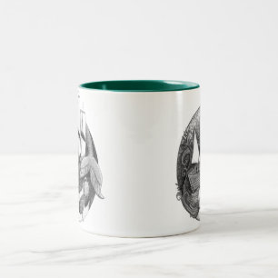 De Café Em Dois Tons Caneca da sereia
