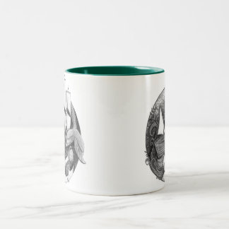 De Café Em Dois Tons Caneca da sereia