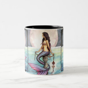 De Café Em Dois Tons Caneca da Sereia Encantada por Molly Harrison