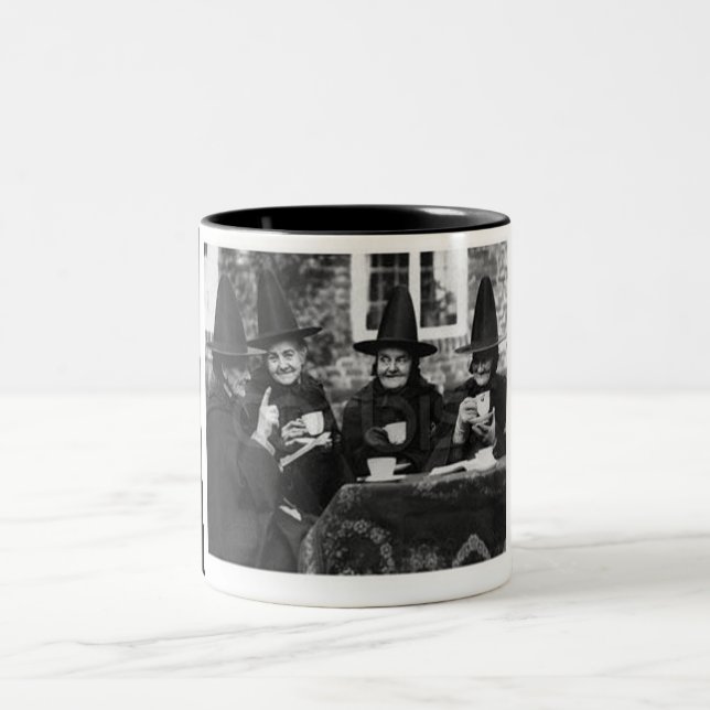 De Café Em Dois Tons Caneca da sociedade do chapéu negro (Centro)